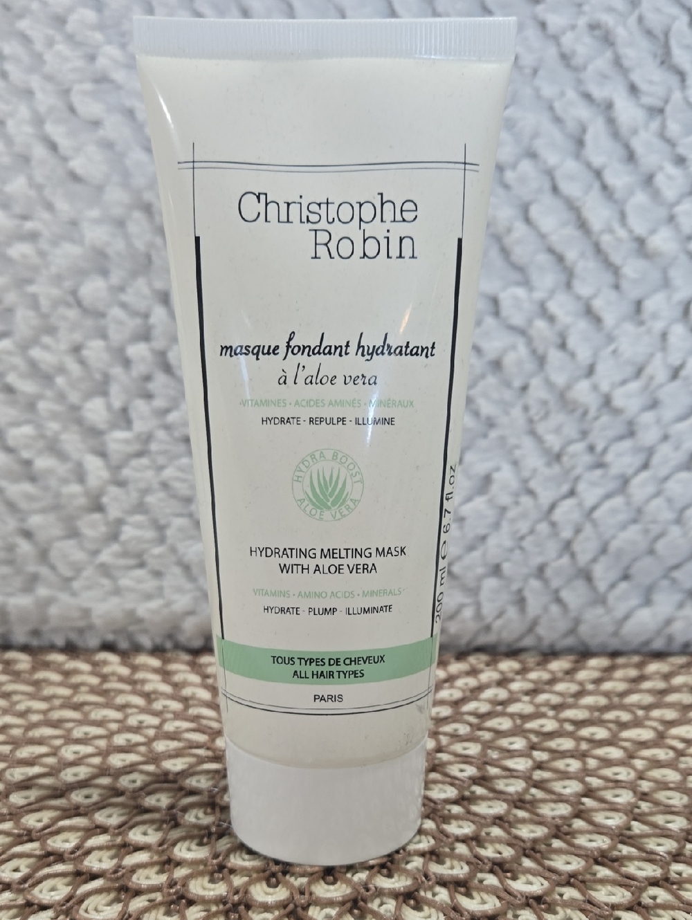 Christophe Robin Hydrating Melting Mask with Aloe Vera — White/Light Green